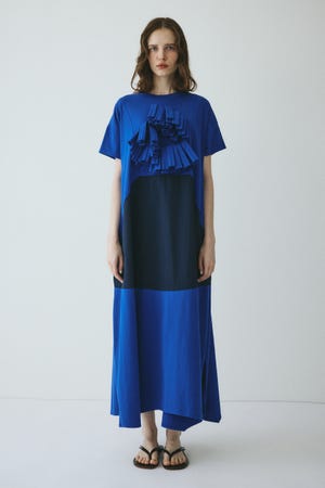 【ポイントアップ 4％対象商品】［予約］Front ribbon docking dress
