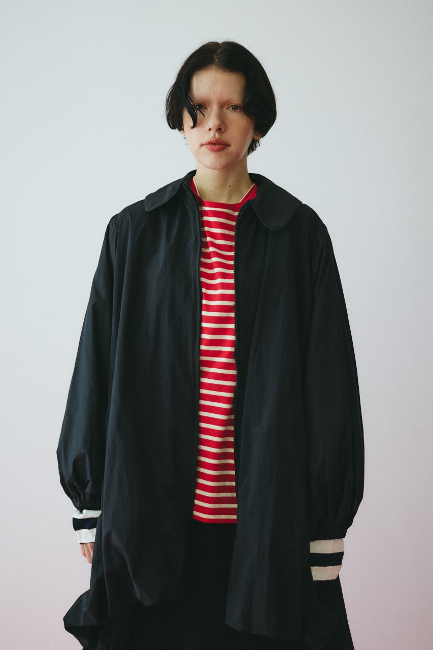 ［予約］Round collar balloon blouson BLK FREE