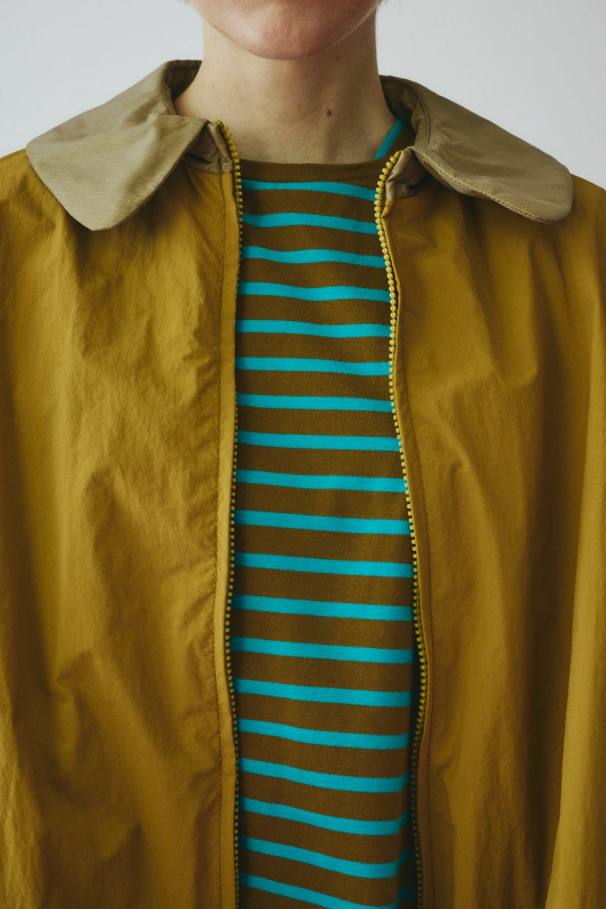 ［予約］Round collar balloon blouson 柄CAM FREE