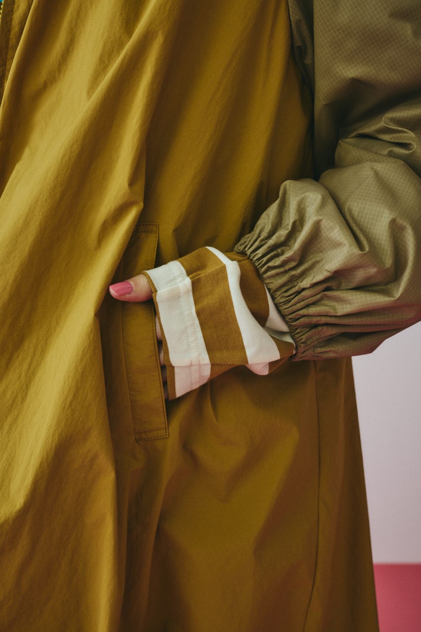 ［予約］Round collar balloon blouson 柄CAM FREE