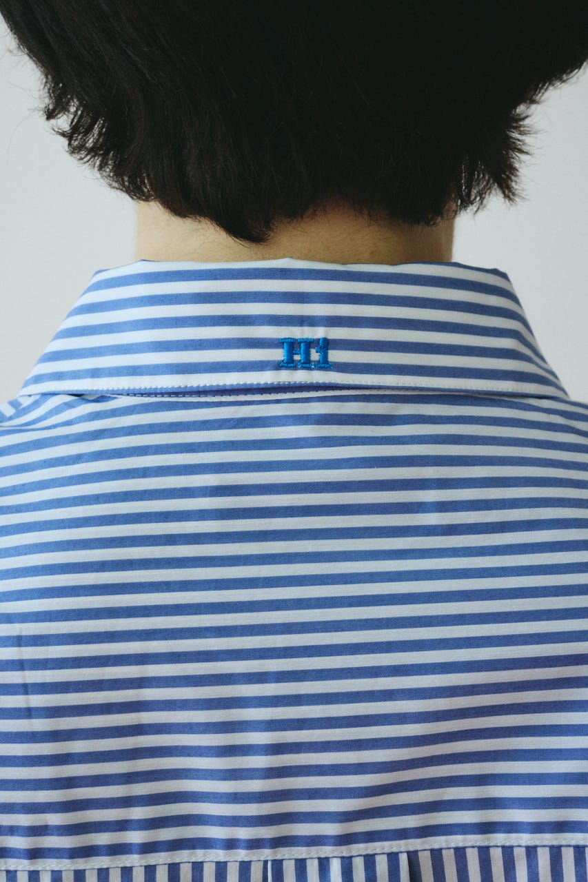 ［予約］Embroidery over shirt 柄BLU FREE