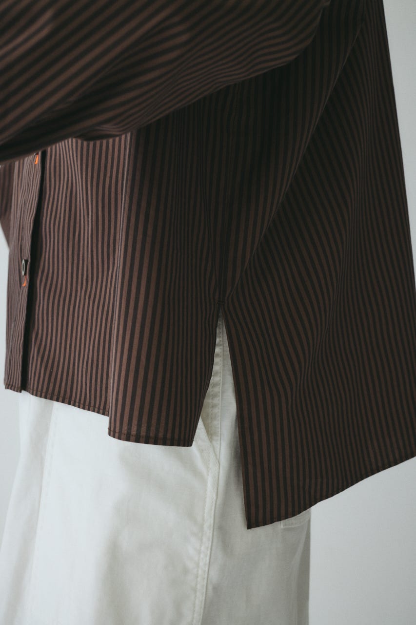 ［予約］Embroidery over shirt 柄BRN FREE