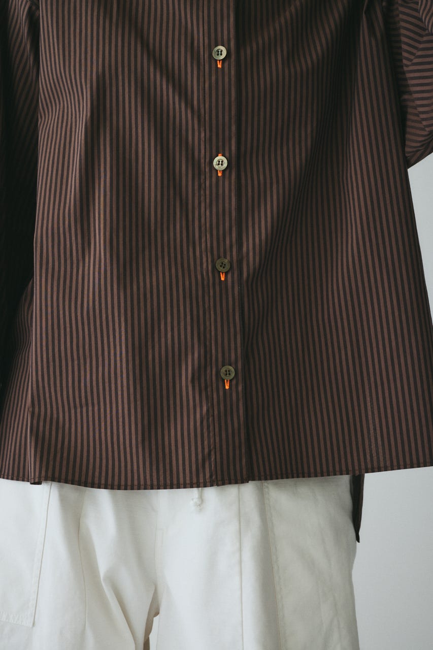 ［予約］Embroidery over shirt 柄BRN FREE