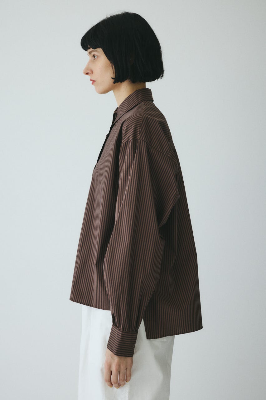 ［予約］Embroidery over shirt 柄BRN FREE