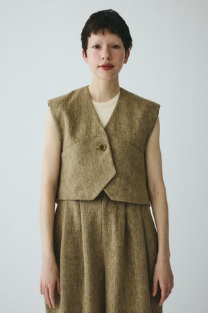 ［予約］Tweed butcher vest