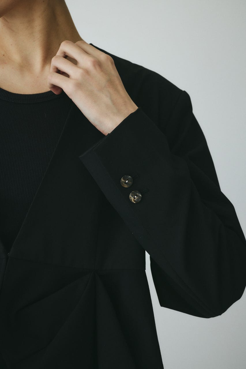 CLO Peplum hem jacket BLK FREE