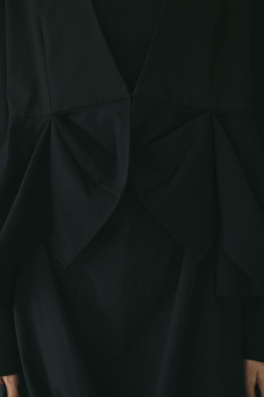 CLO Peplum hem jacket BLK FREE