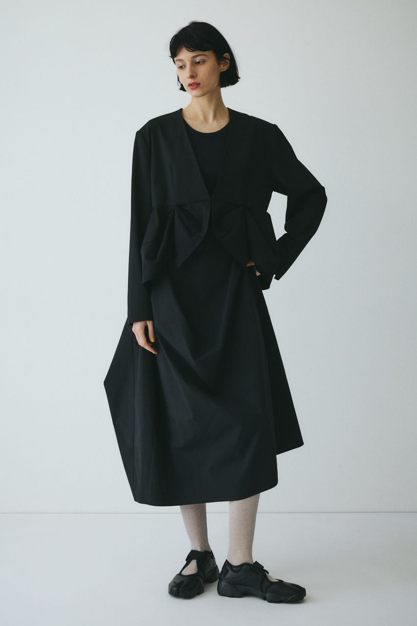 CLO Peplum hem jacket BLK FREE