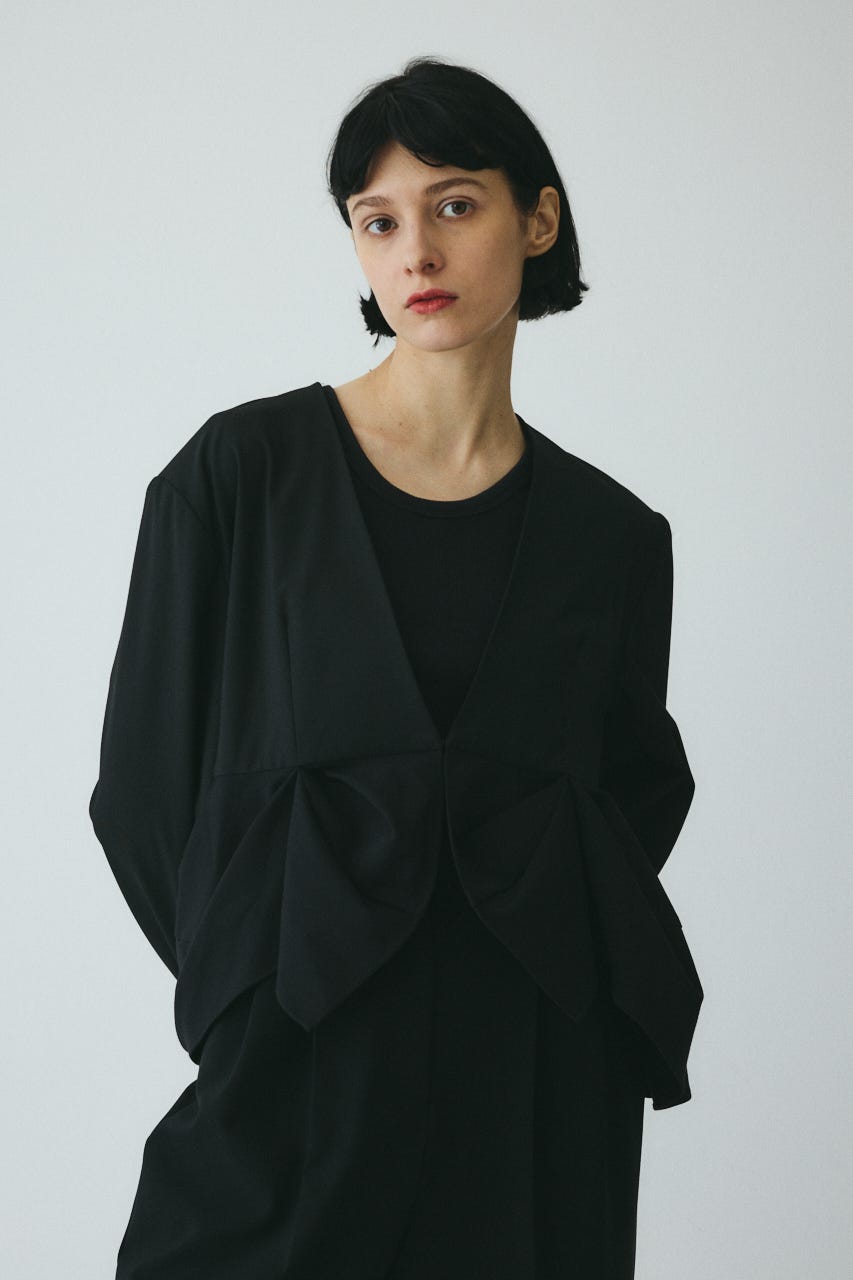 CLO Peplum hem jacket BLK FREE