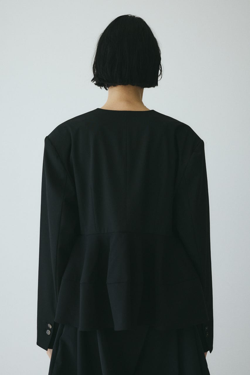 CLO Peplum hem jacket BLK FREE