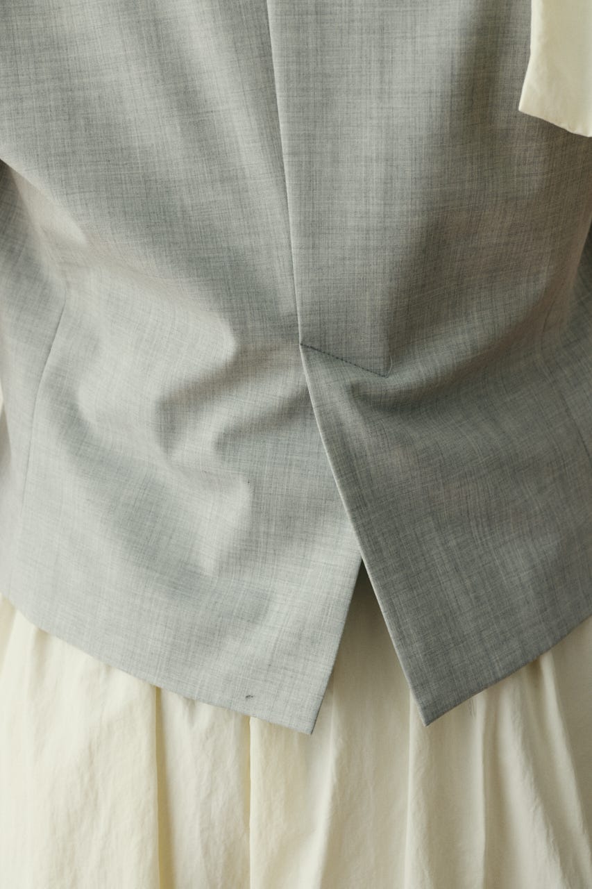 【ポイントアップ+4％対象商品】［予約］Ribbon shoulder vest L/GRY FREE