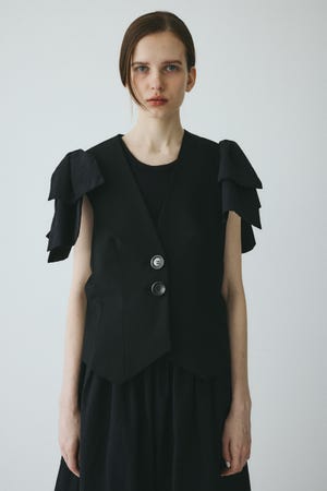 【ポイントアップ 4％対象商品】［予約］Ribbon shoulder vest