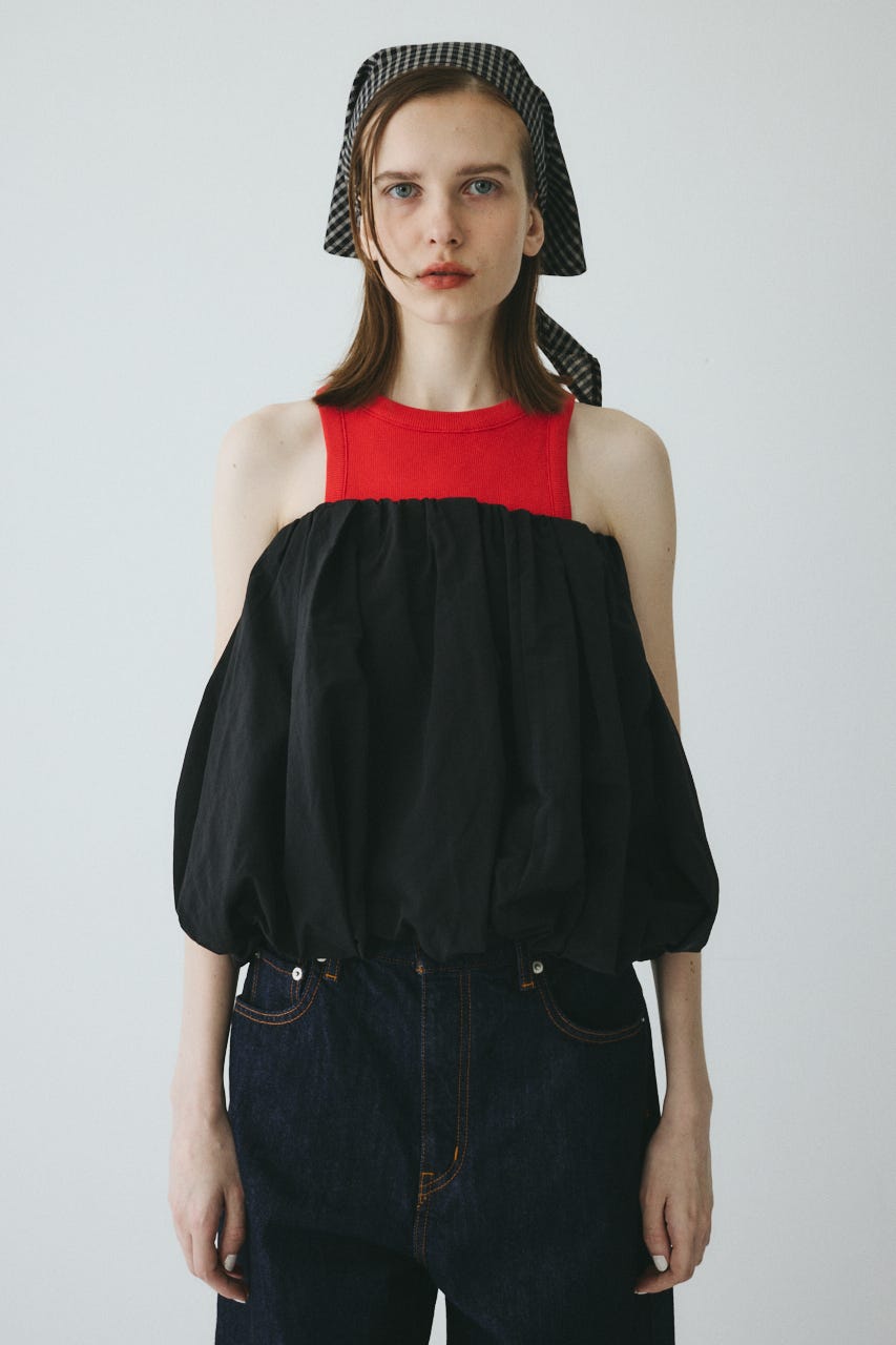 【ポイントアップ+4％対象商品】［予約］Many way balloon  bustier BLK FREE