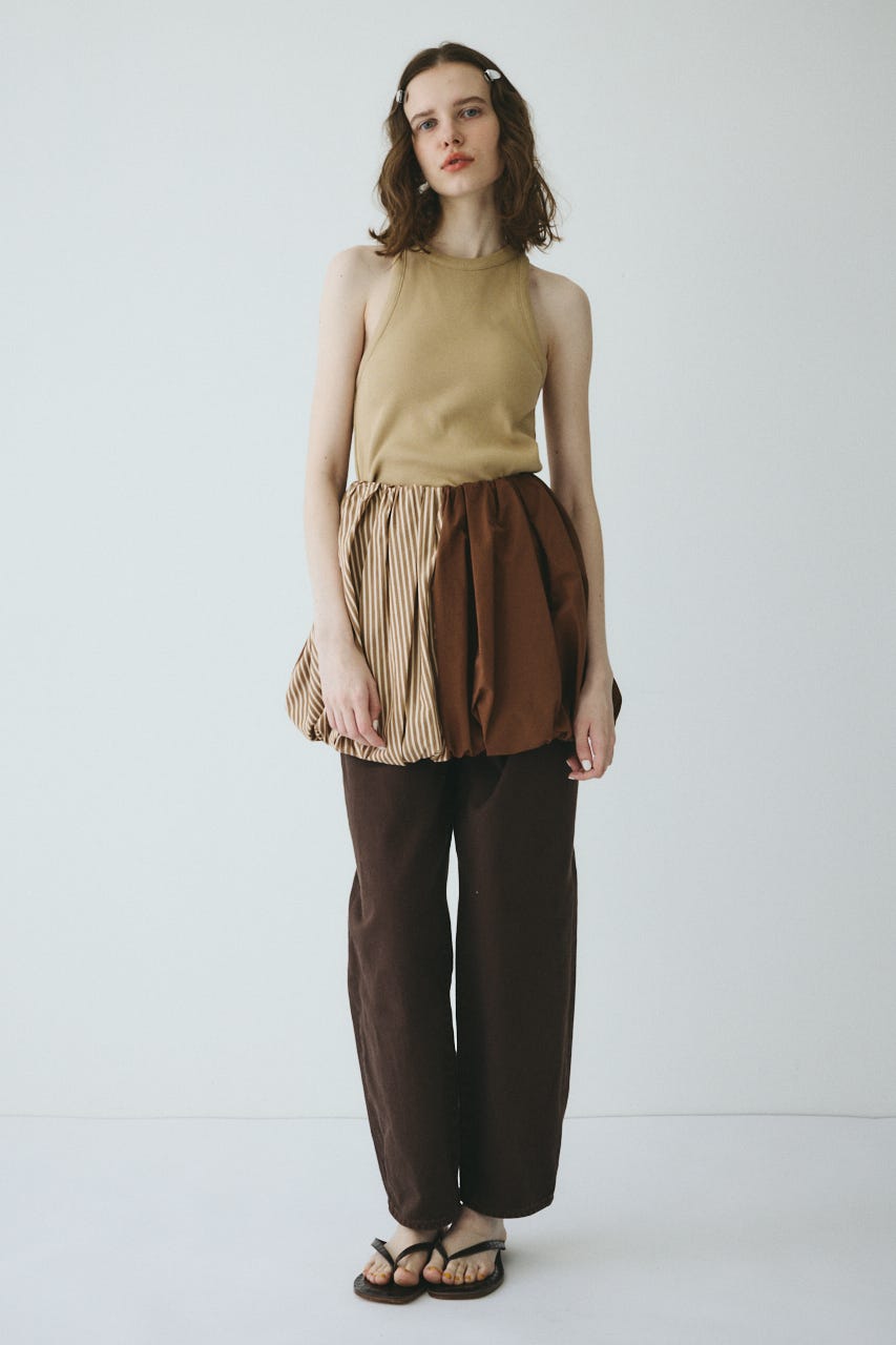 【ポイントアップ+4％対象商品】［予約］Many way balloon  bustier 柄BRN FREE