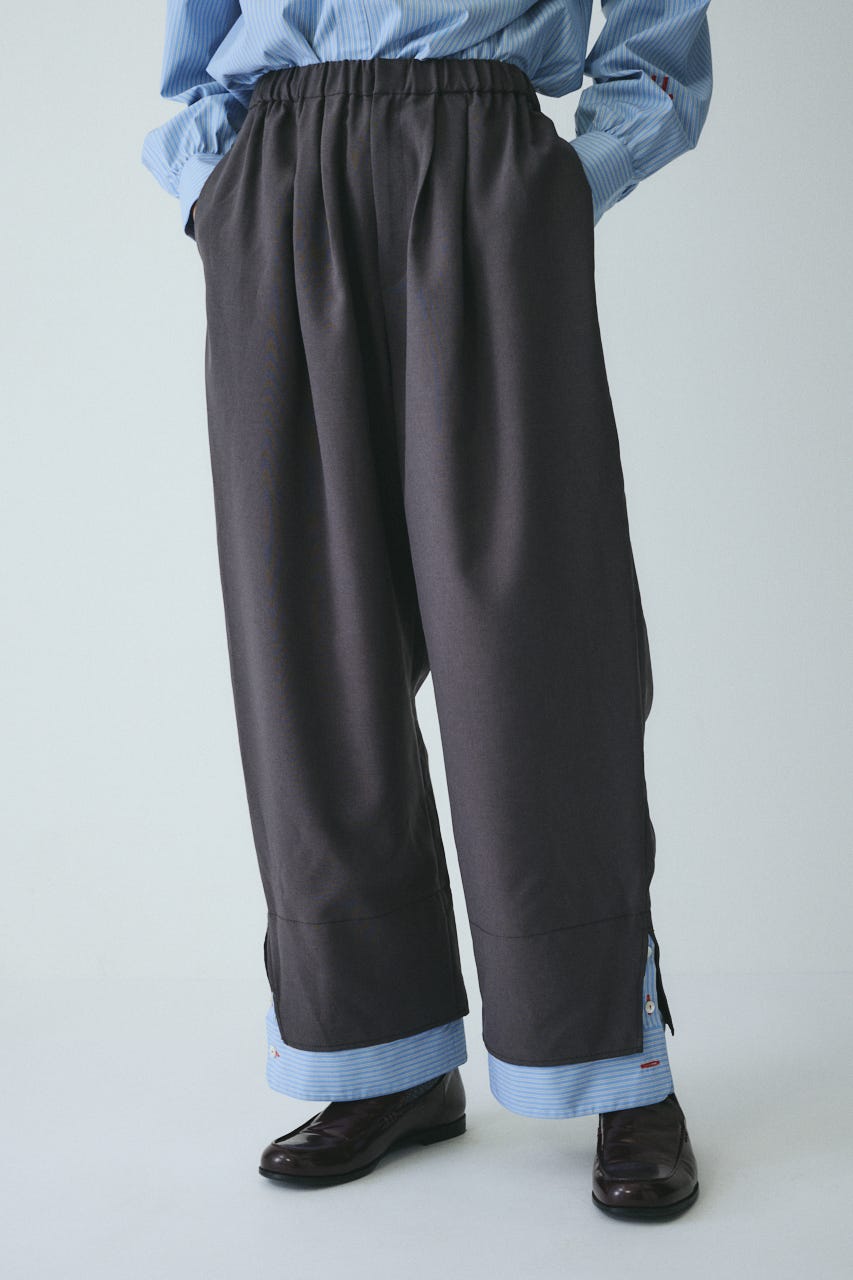 ［予約］Double hem pants GRY 36