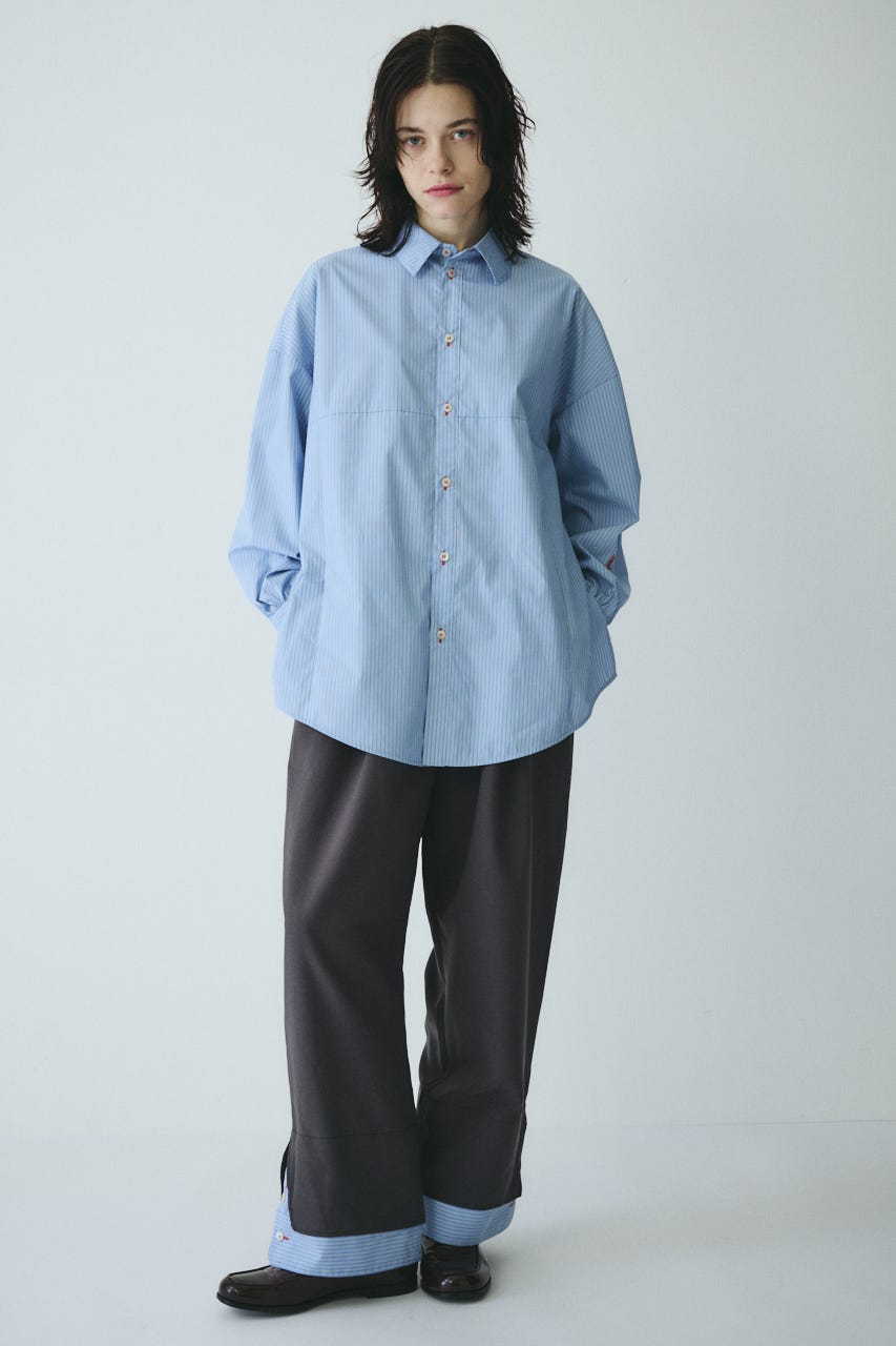 ［予約］Double hem pants GRY 36