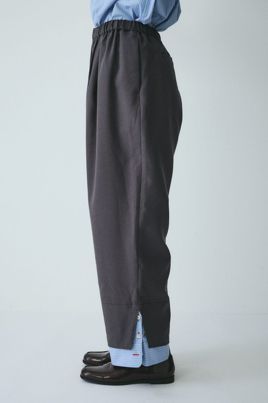 ［予約］Double hem pants GRY 36