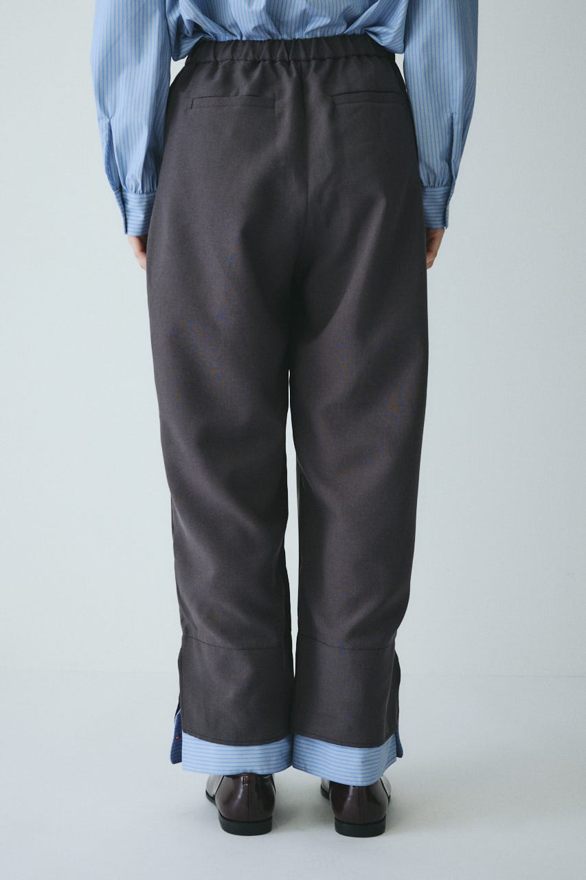 ［予約］Double hem pants GRY 36