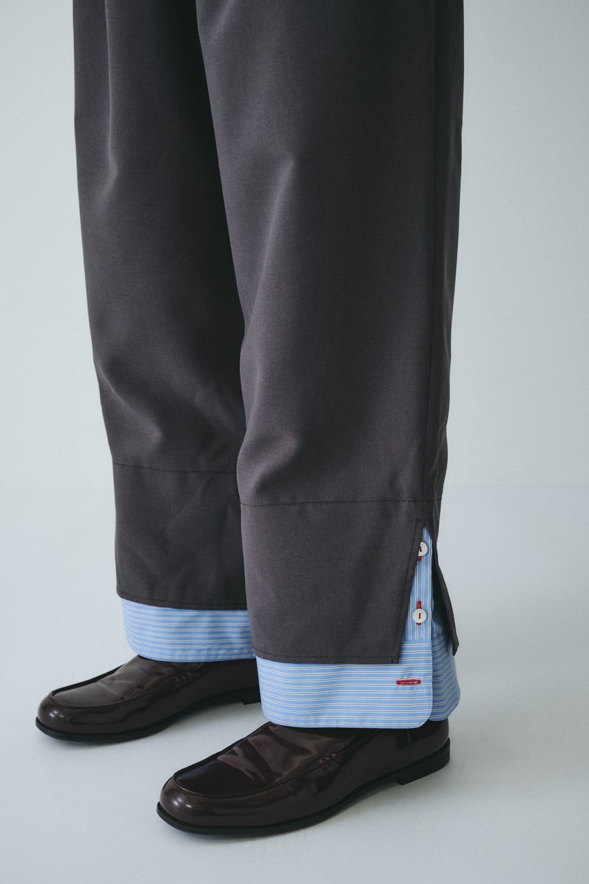 ［予約］Double hem pants GRY 36