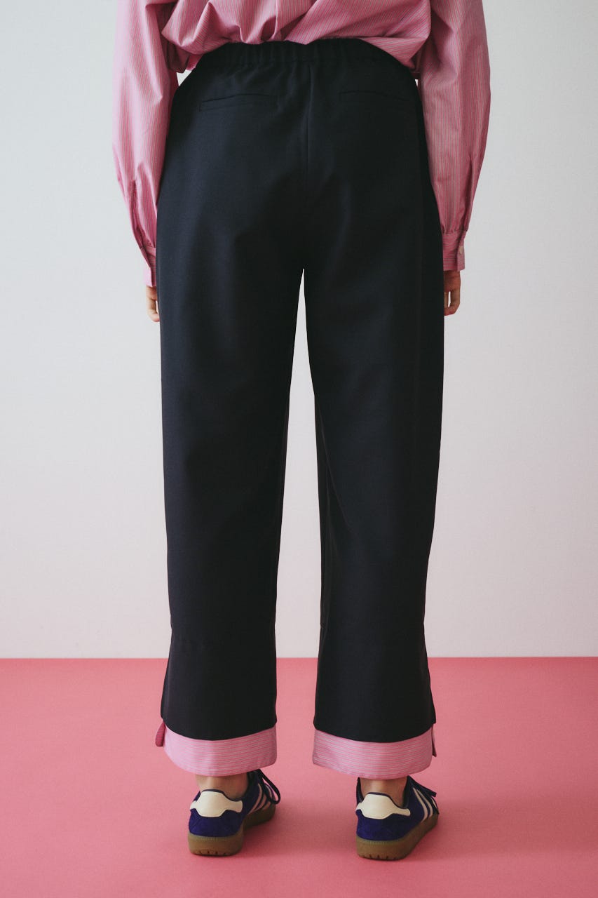 ［予約］Double hem pants NVY 38