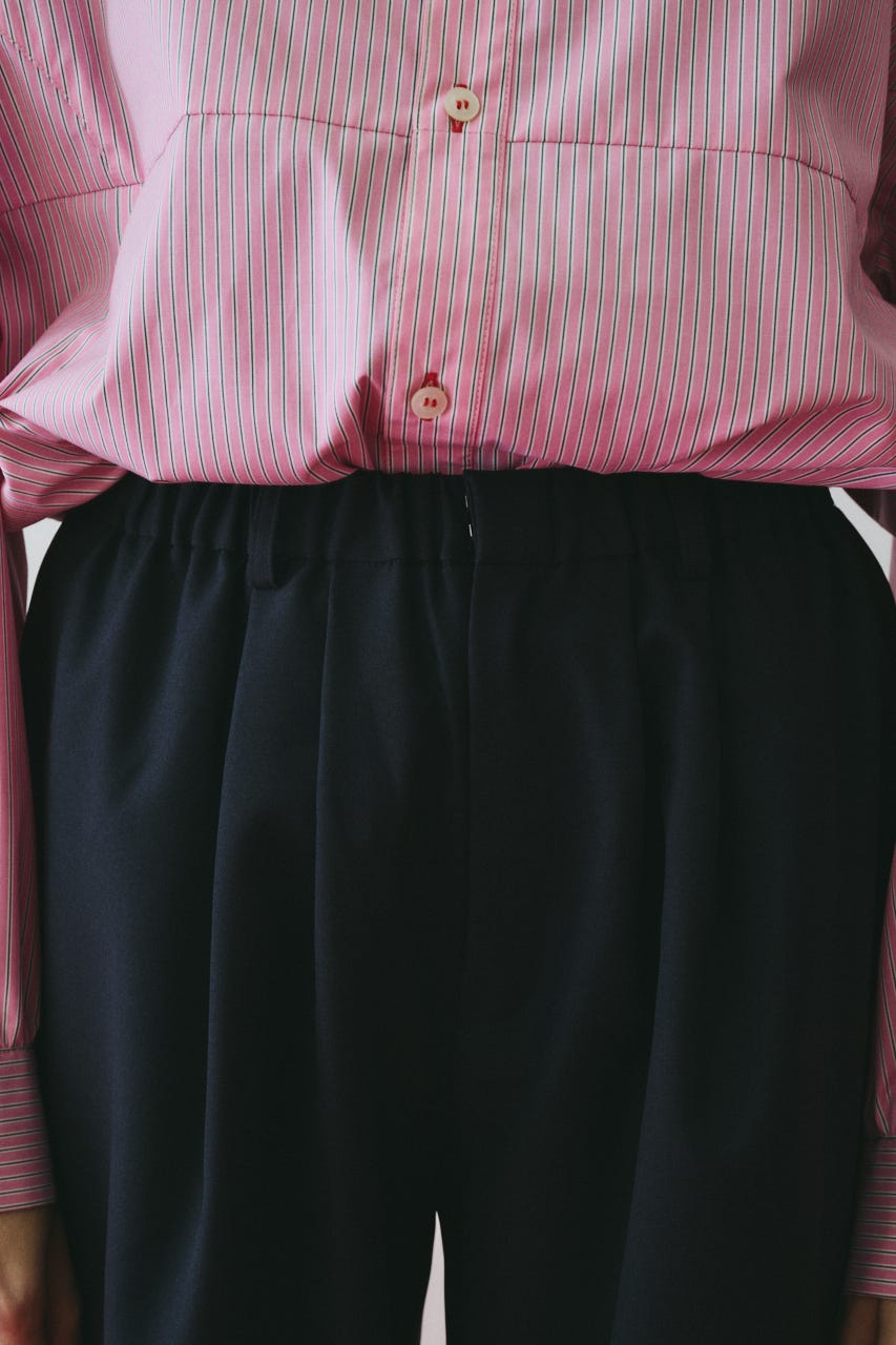 ［予約］Double hem pants NVY 38