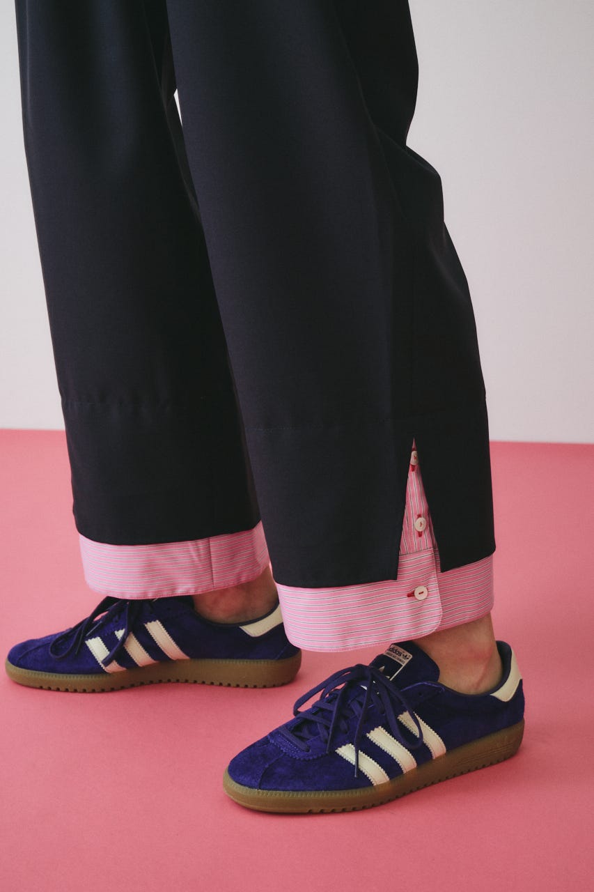 ［予約］Double hem pants NVY 38