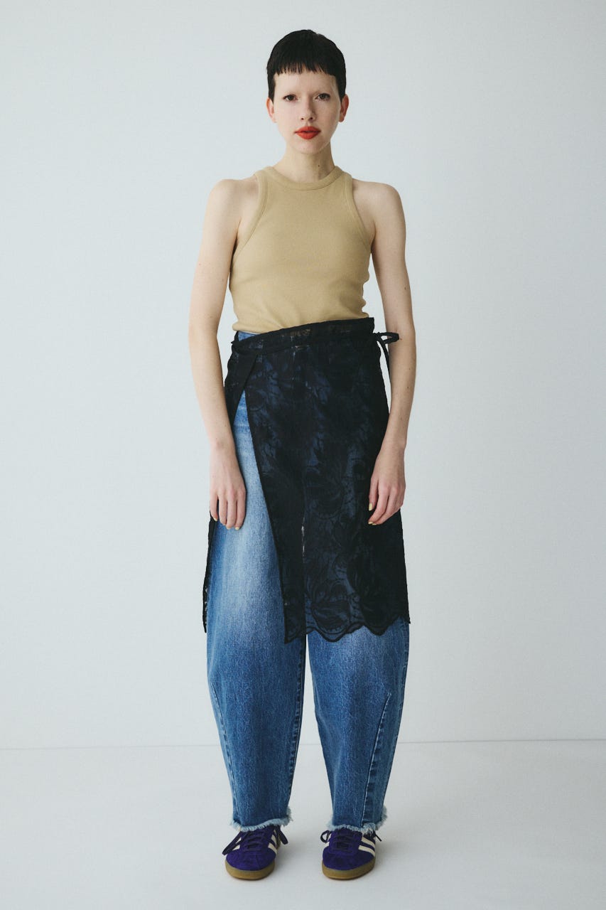 Lace wrap skirt BLK FREE