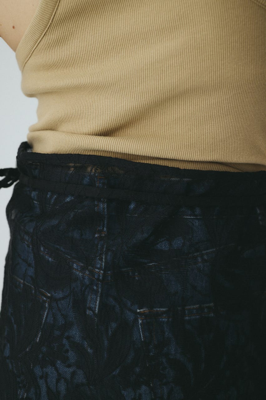 Lace wrap skirt BLK FREE