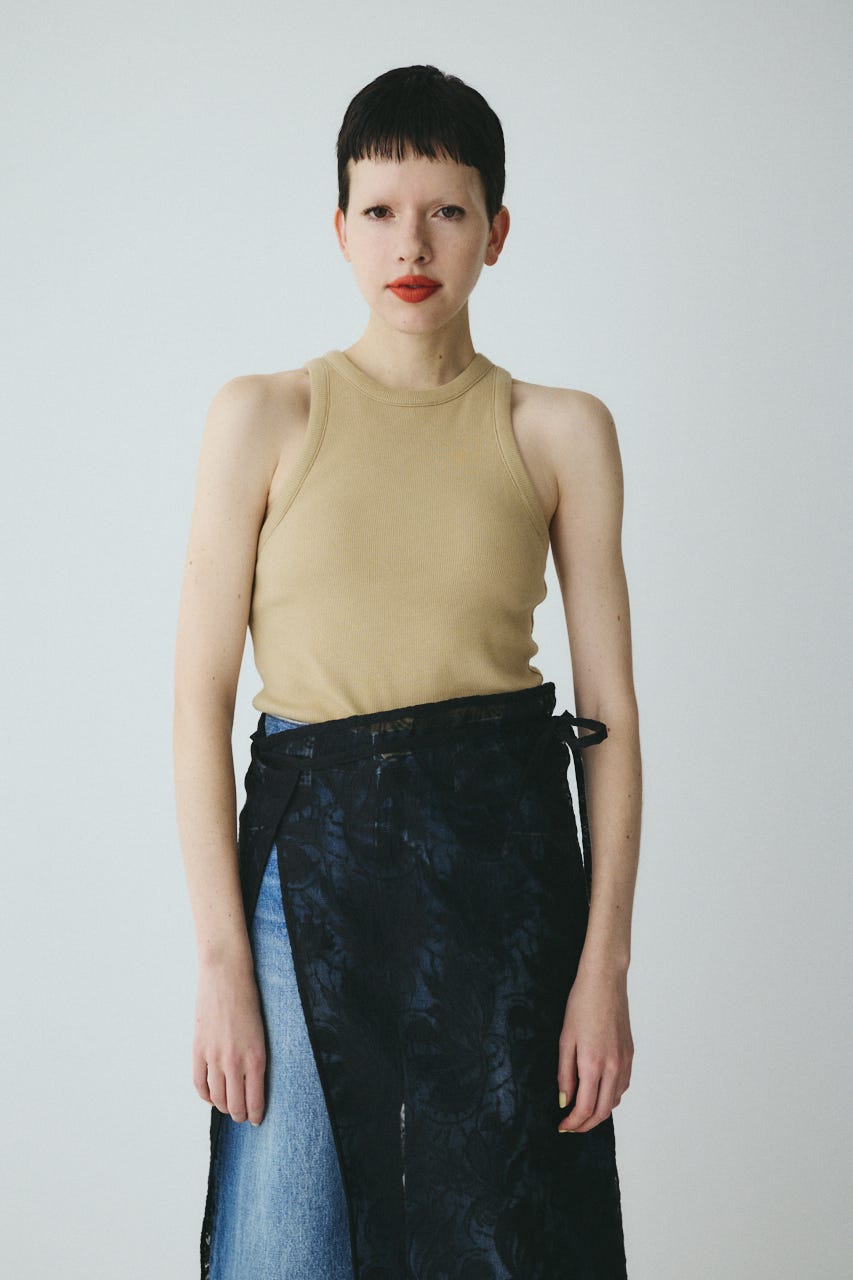 Lace wrap skirt BLK FREE