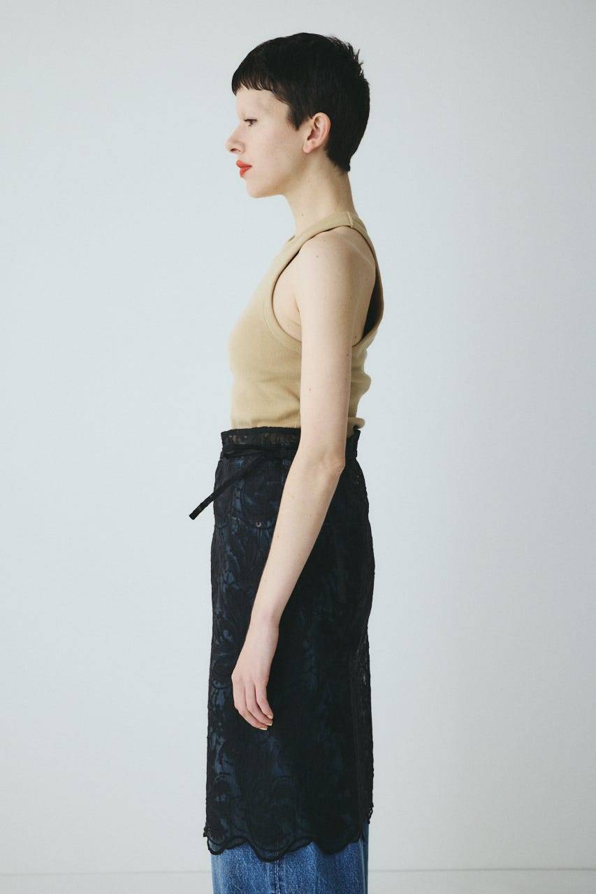 Lace wrap skirt BLK FREE