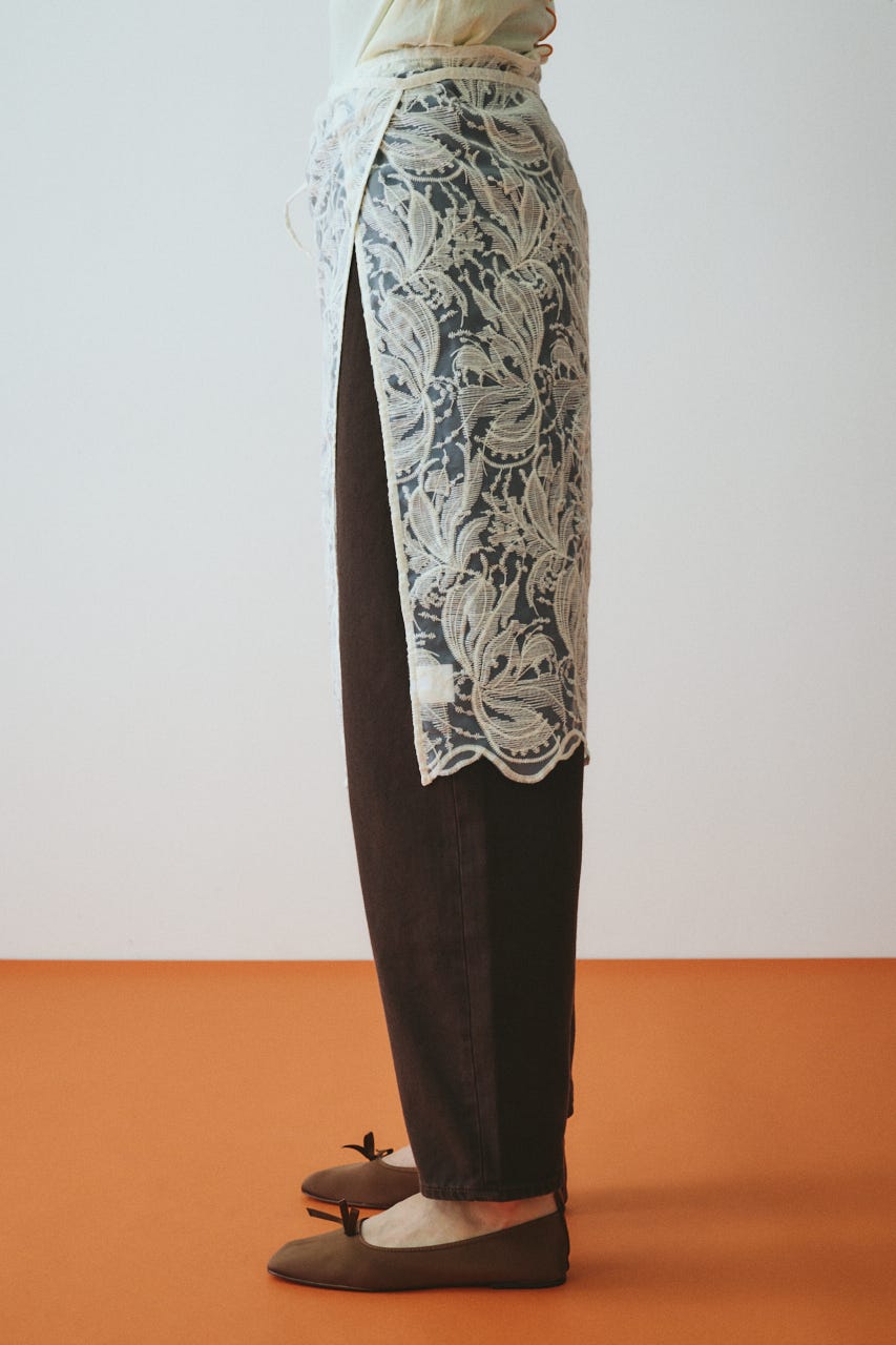 Lace wrap skirt O/WHT FREE