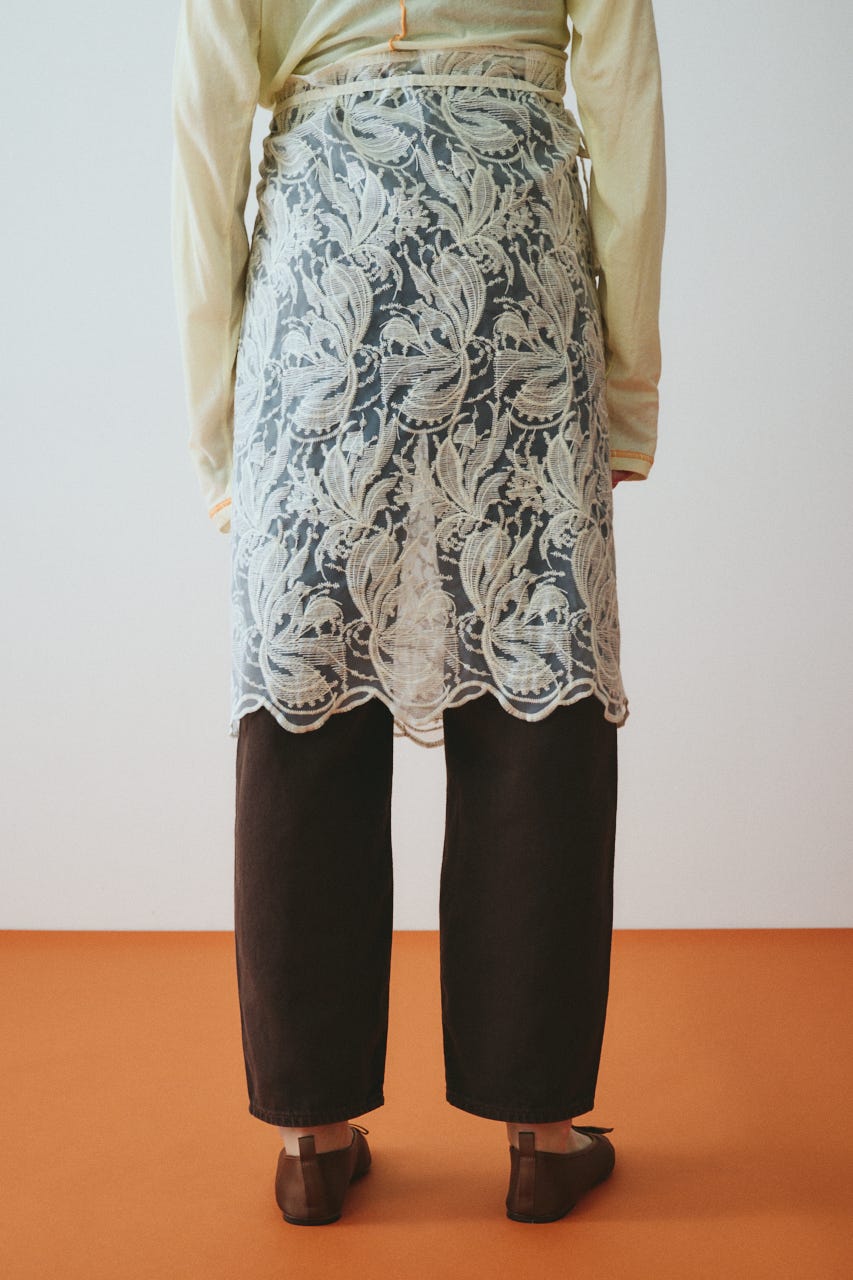 Lace wrap skirt O/WHT FREE