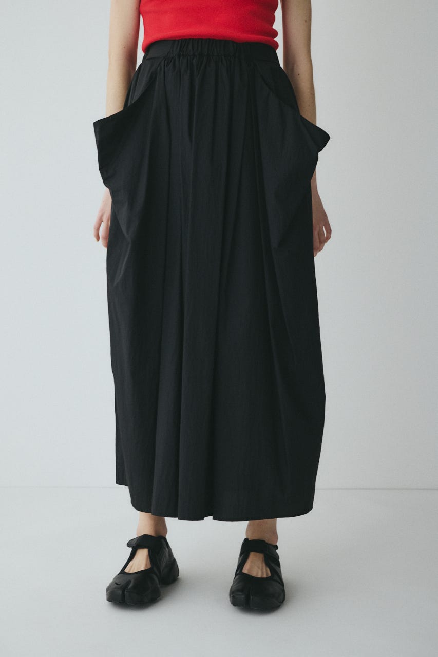 Volume nylon skirt BLK FREE