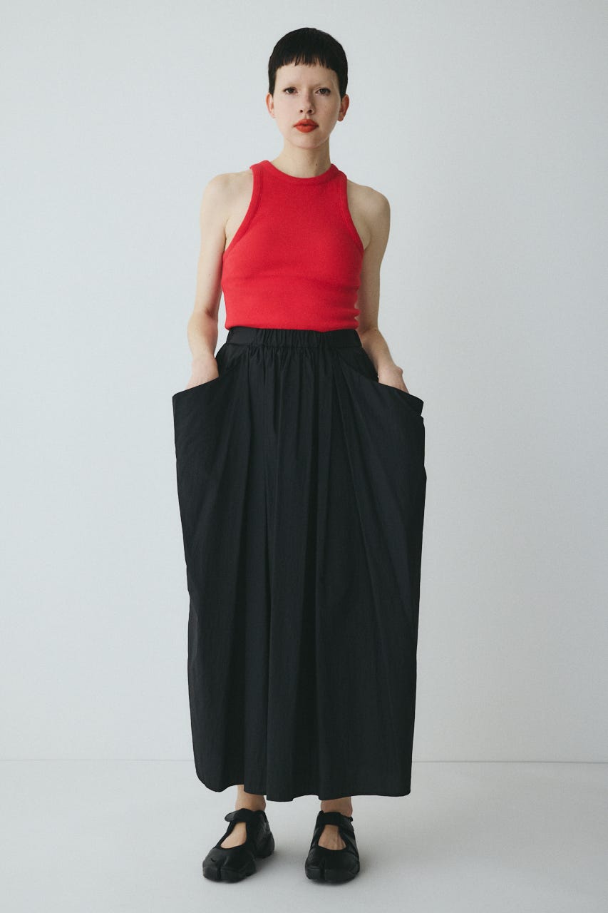 Volume nylon skirt BLK FREE