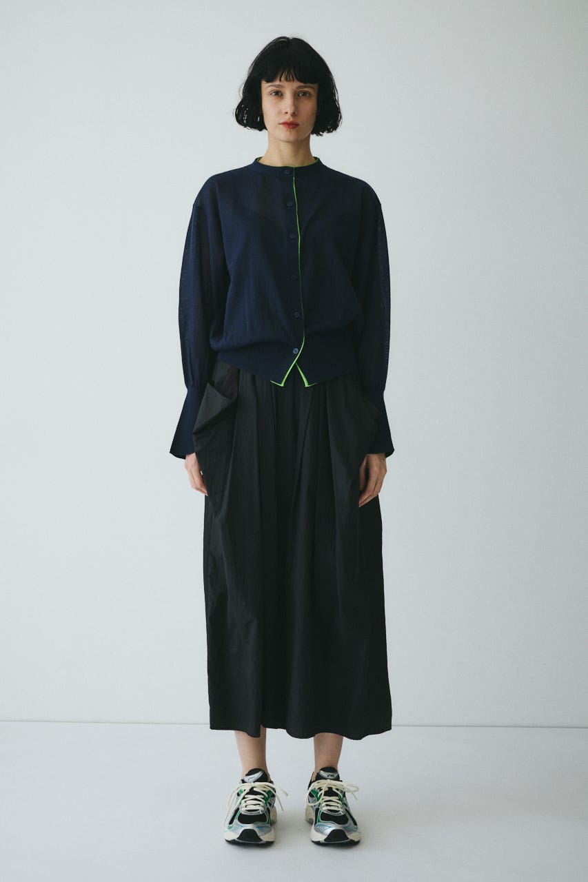 Volume nylon skirt BLK FREE