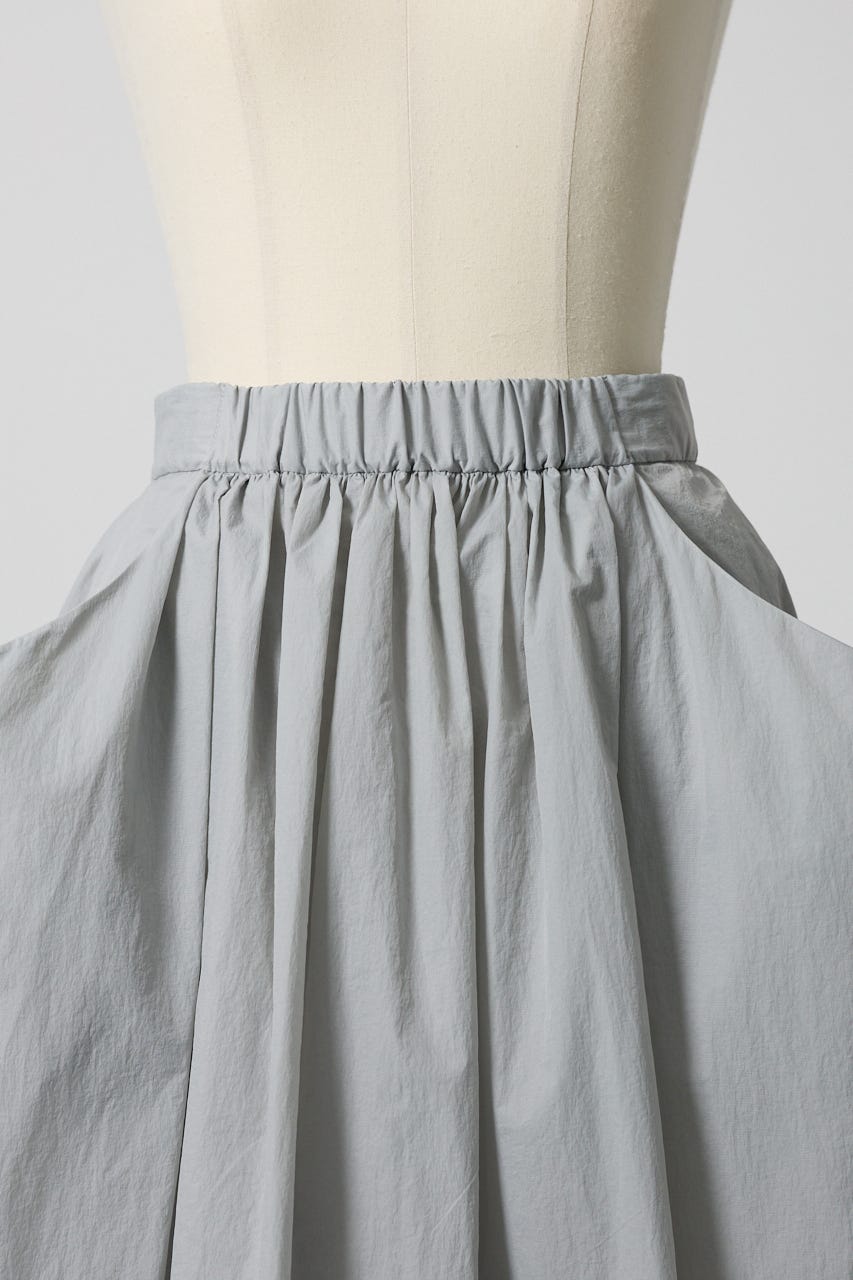 Volume nylon skirt L/GRY FREE