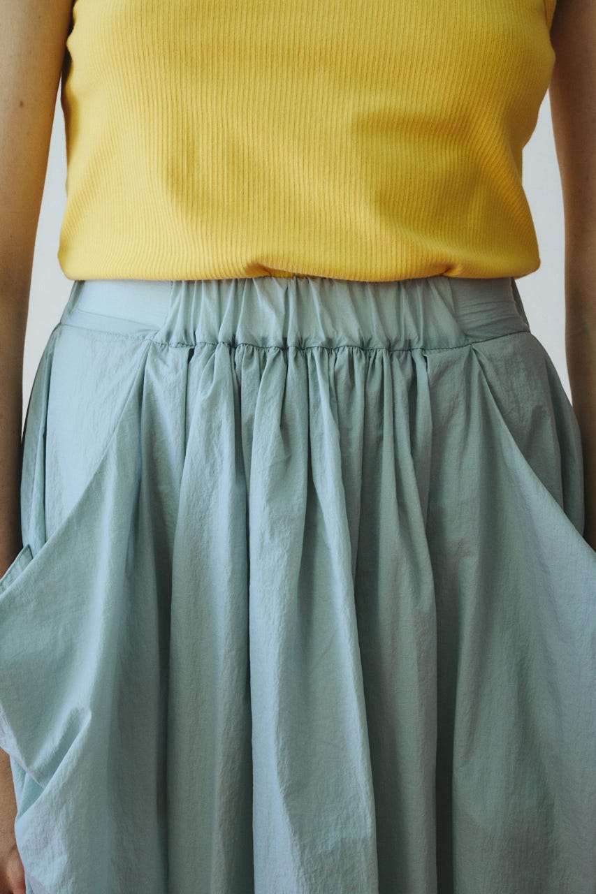 Volume nylon skirt L/GRY FREE