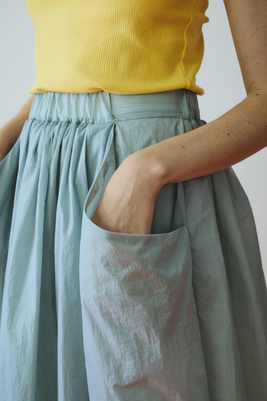 Volume nylon skirt L/GRY FREE