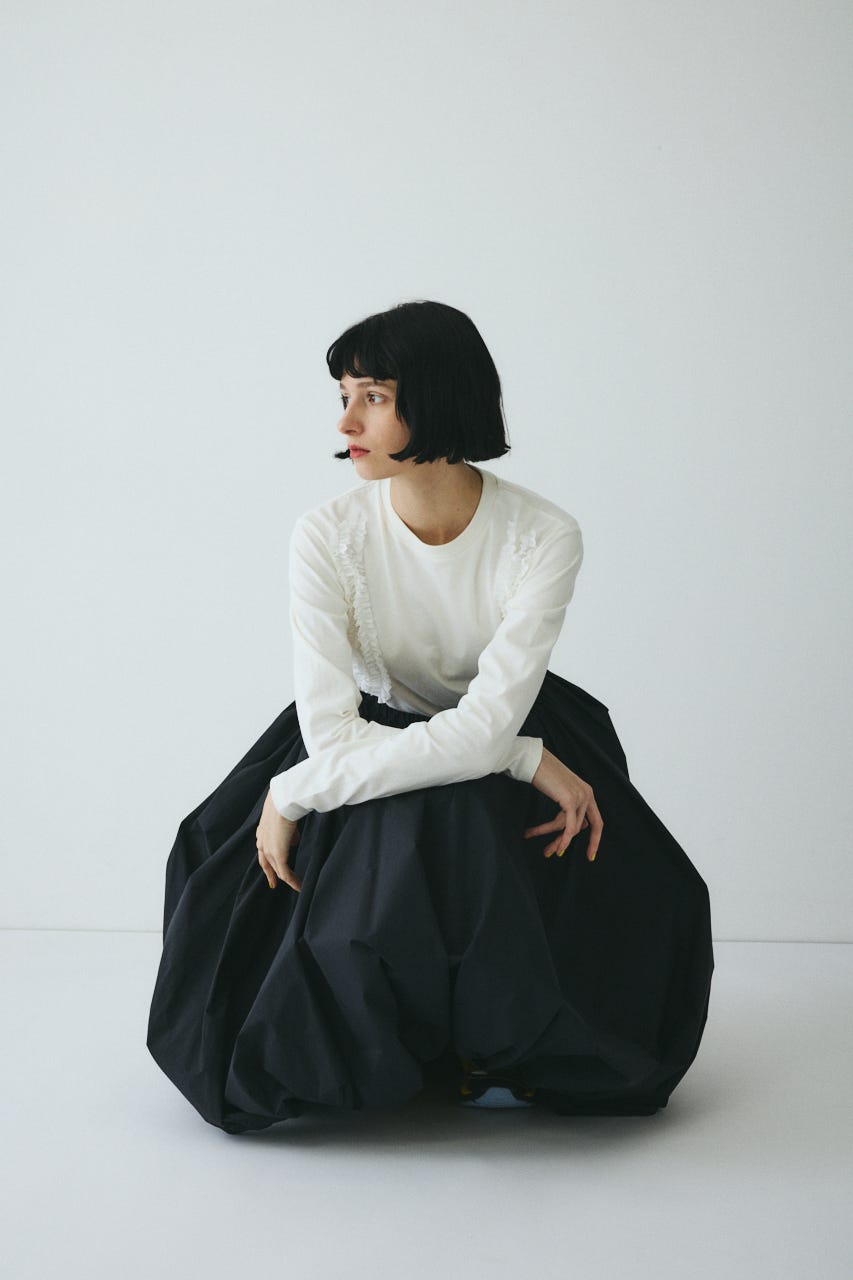 ［予約］Balloon skirt BLK FREE