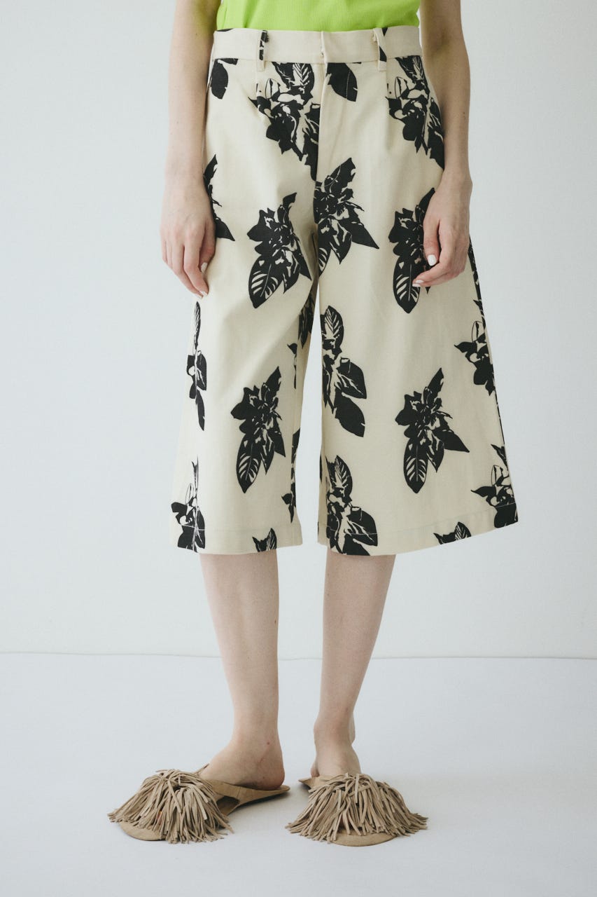 【ポイントアップ+4％対象商品】［予約］Loose wide half pants BLK 36