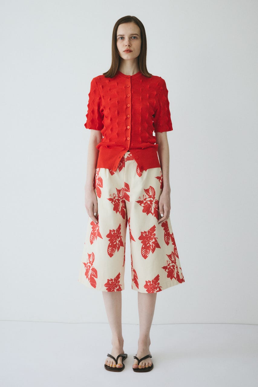 【ポイントアップ+4％対象商品】［予約］Loose wide half pants RED 36