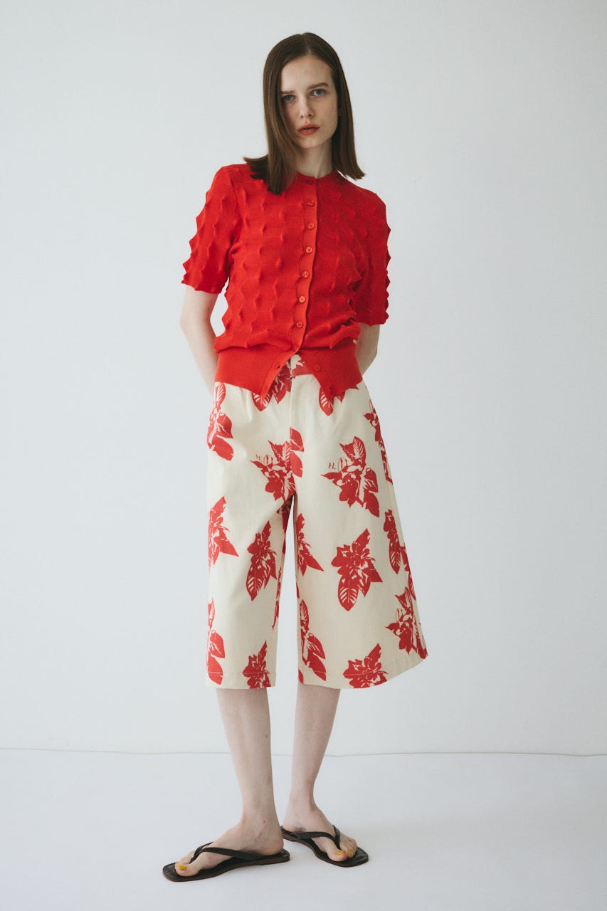 【ポイントアップ+4％対象商品】［予約］Loose wide half pants RED 36