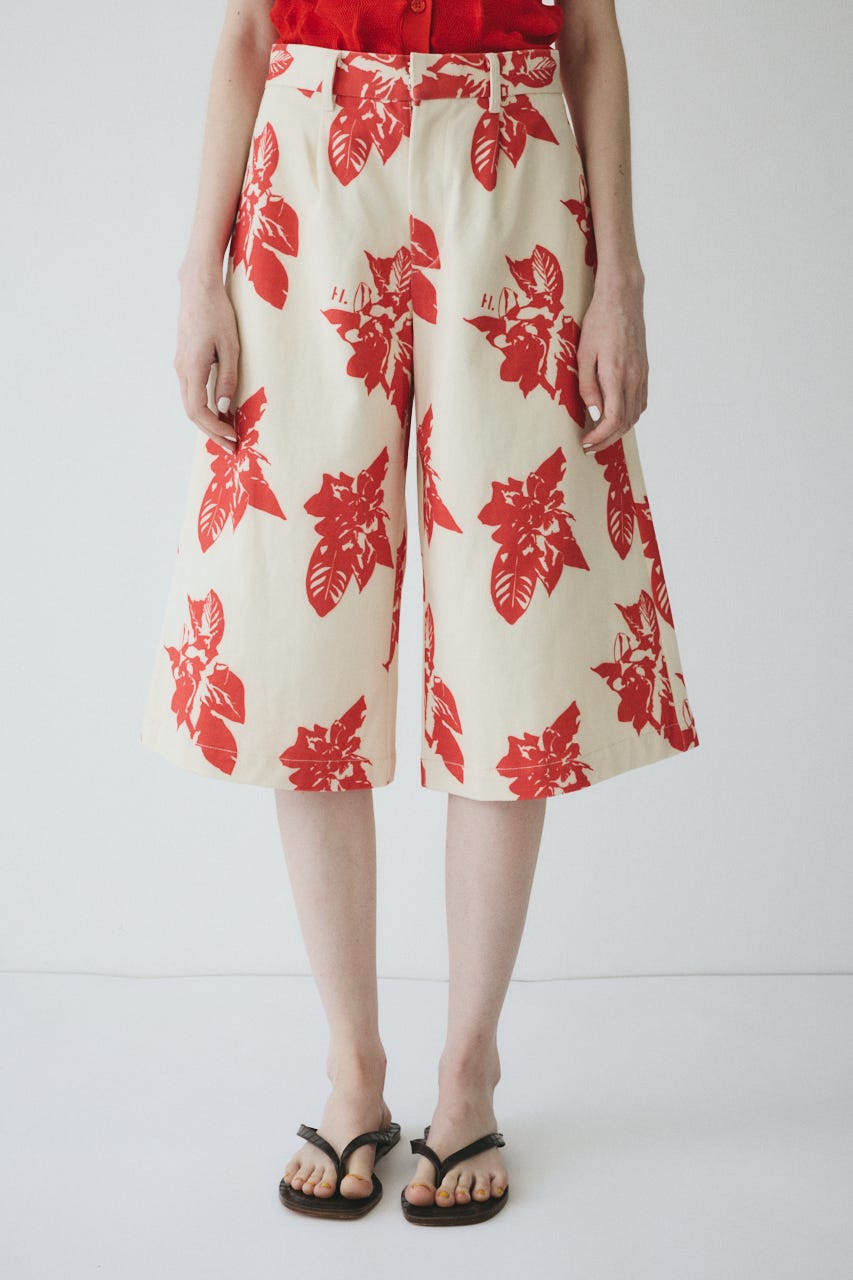 【ポイントアップ+4％対象商品】［予約］Loose wide half pants RED 36