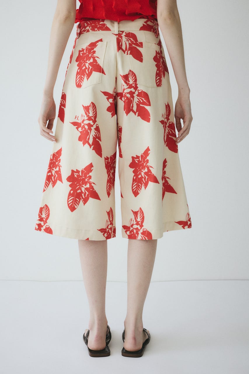 【ポイントアップ+4％対象商品】［予約］Loose wide half pants RED 36