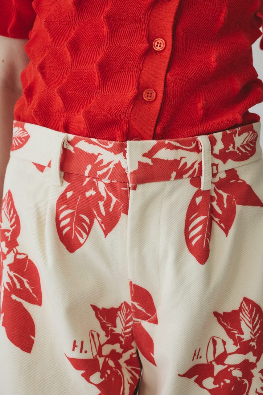 【ポイントアップ+4％対象商品】［予約］Loose wide half pants RED 36
