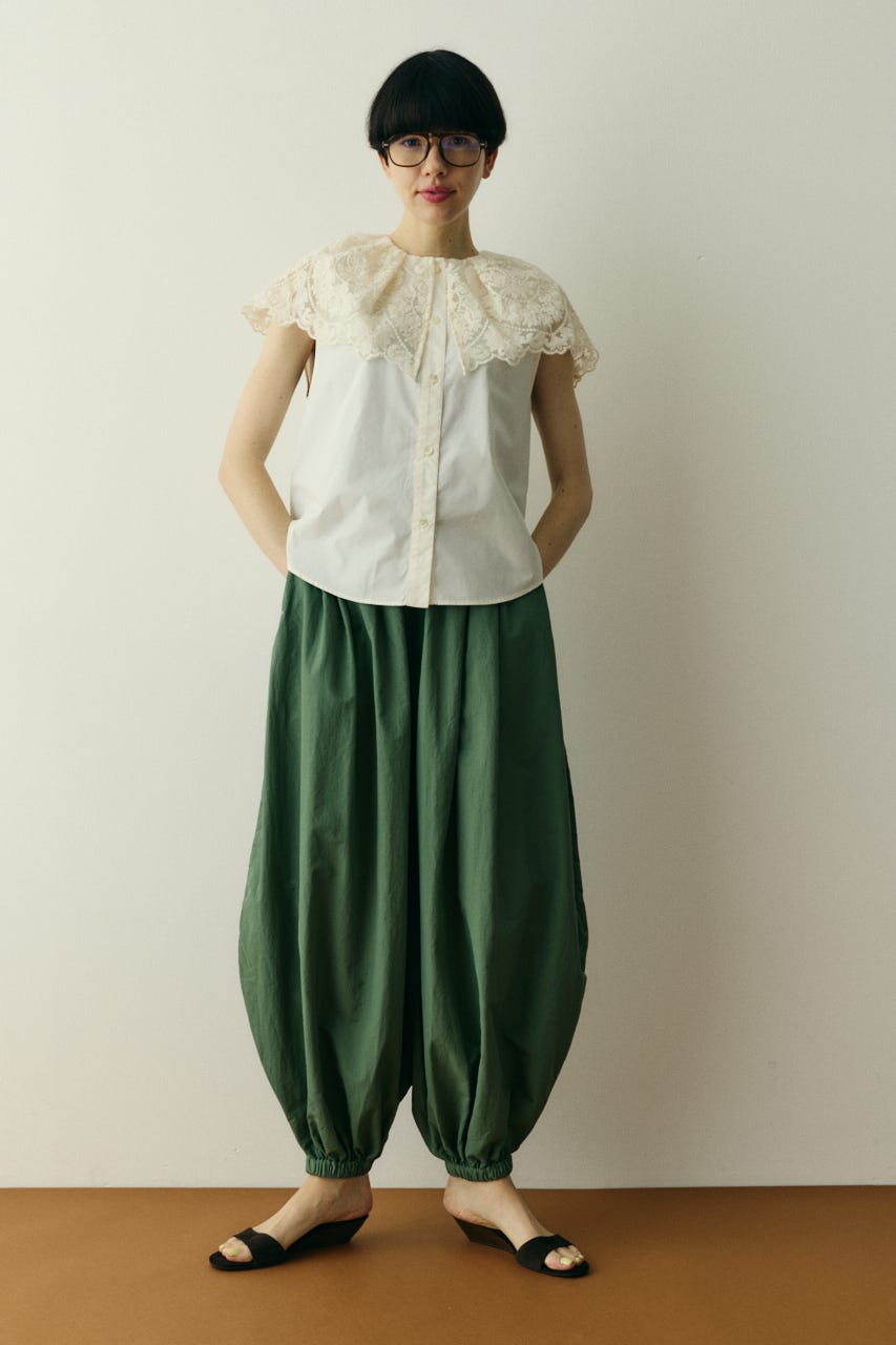 【ポイントアップ+4％対象商品】［予約］Nylon balloon pants KHA 38