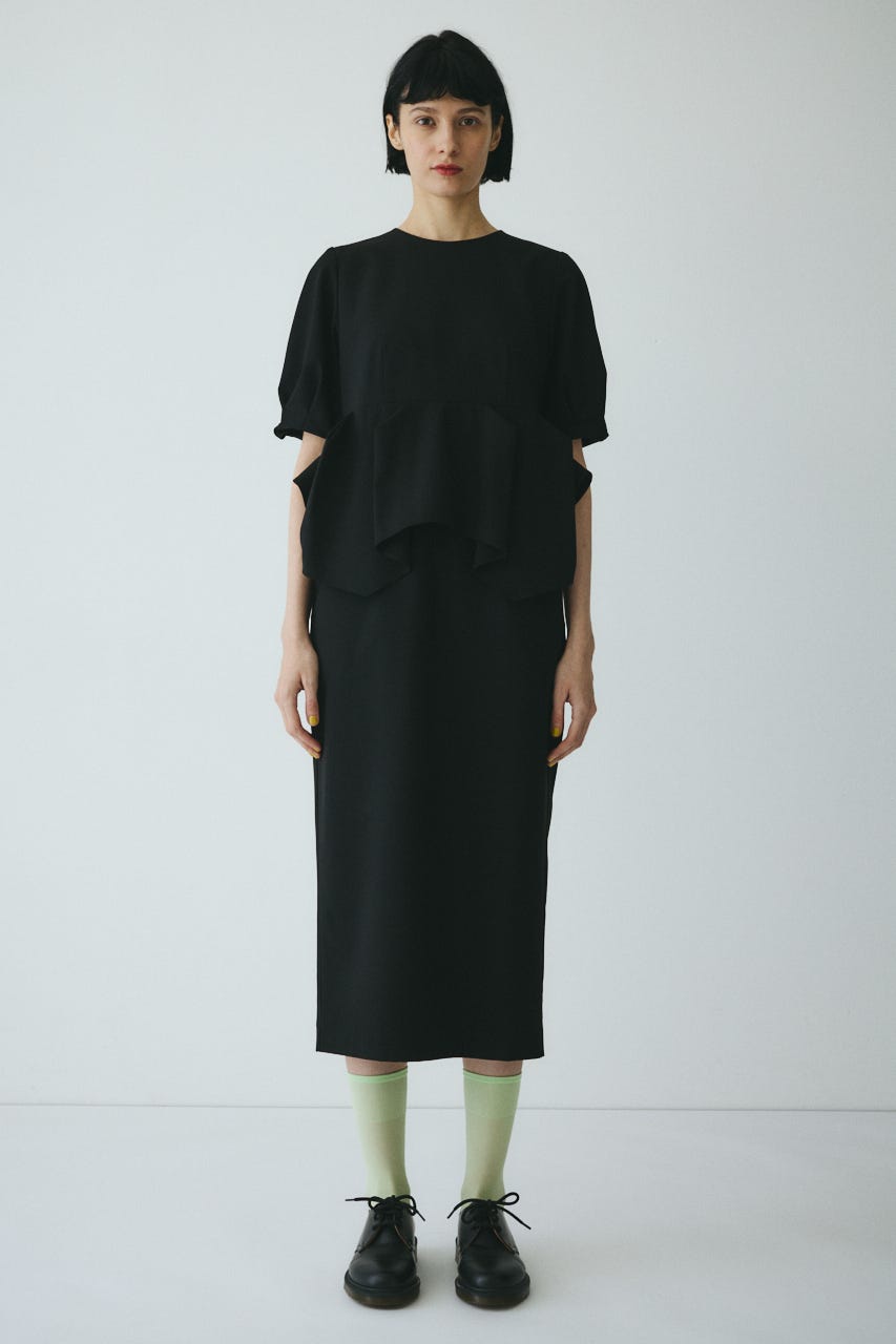 CLO Peplum dress BLK 38