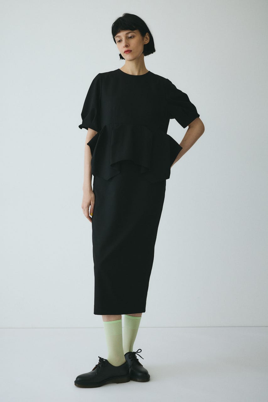 CLO Peplum dress BLK 38