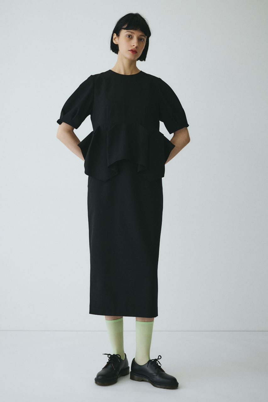 CLO Peplum dress BLK 38