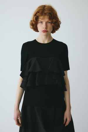 ［予約］Wave flare knit tops
